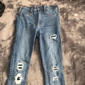 High rise hollister jeans